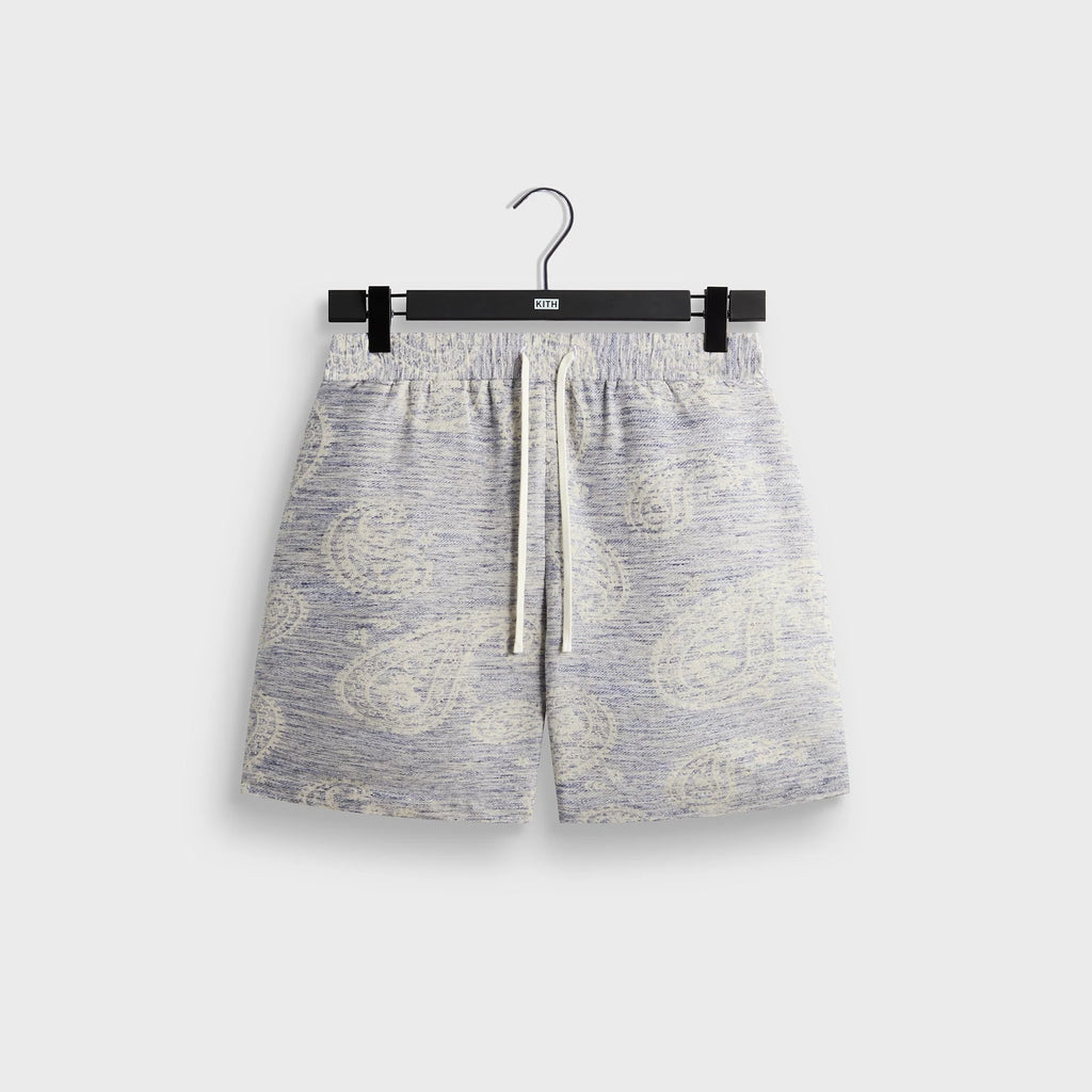 Kith Heathered Paisley Lewis Short - Light Indigo