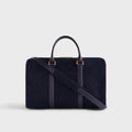 Kith Monogram Suede Traveler K40 Bag - Ink