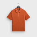 Kith Basket Weave Tilden Polo - Clementine