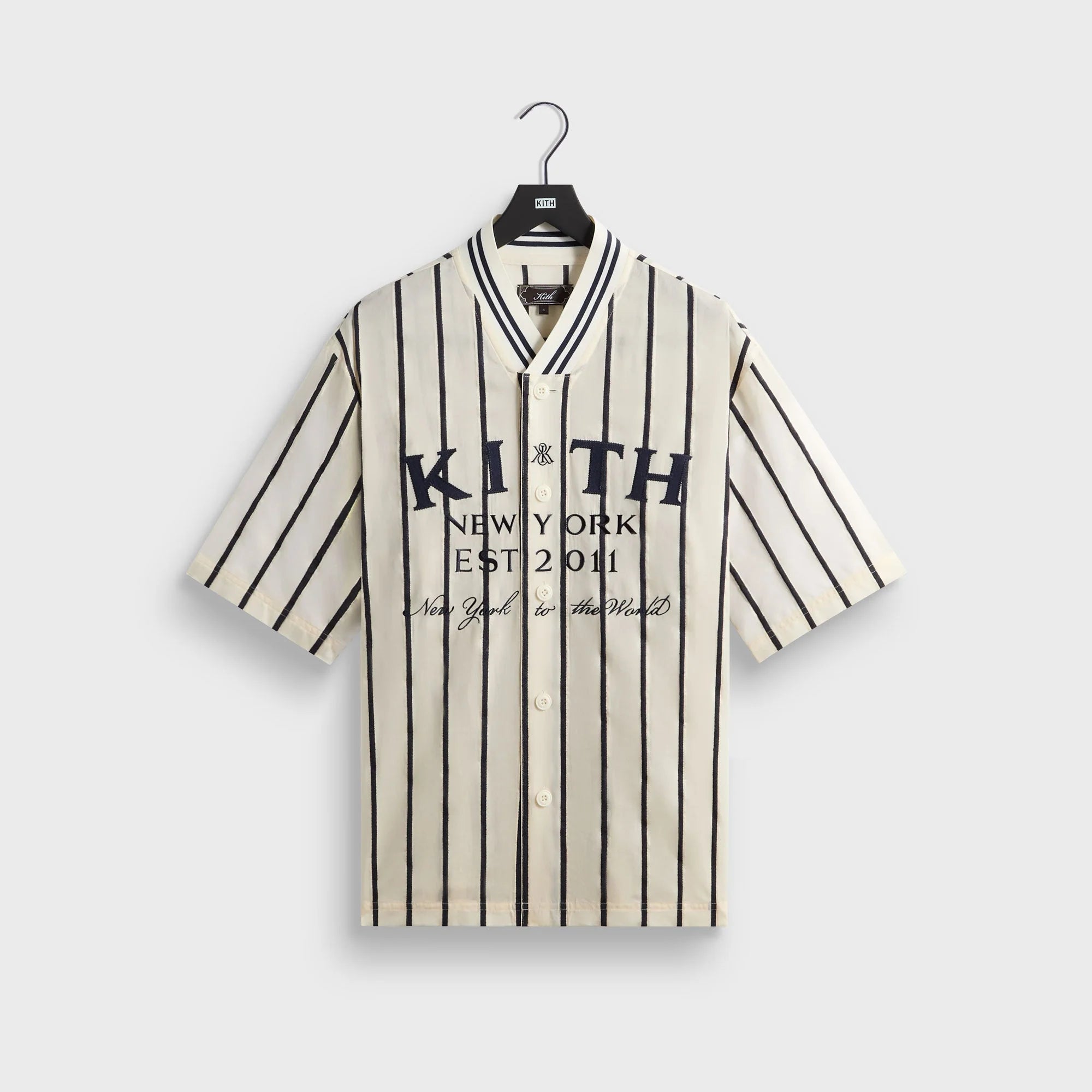 Kith Silk Linen Chenille Stripe Pacey Shirt - Sandrift