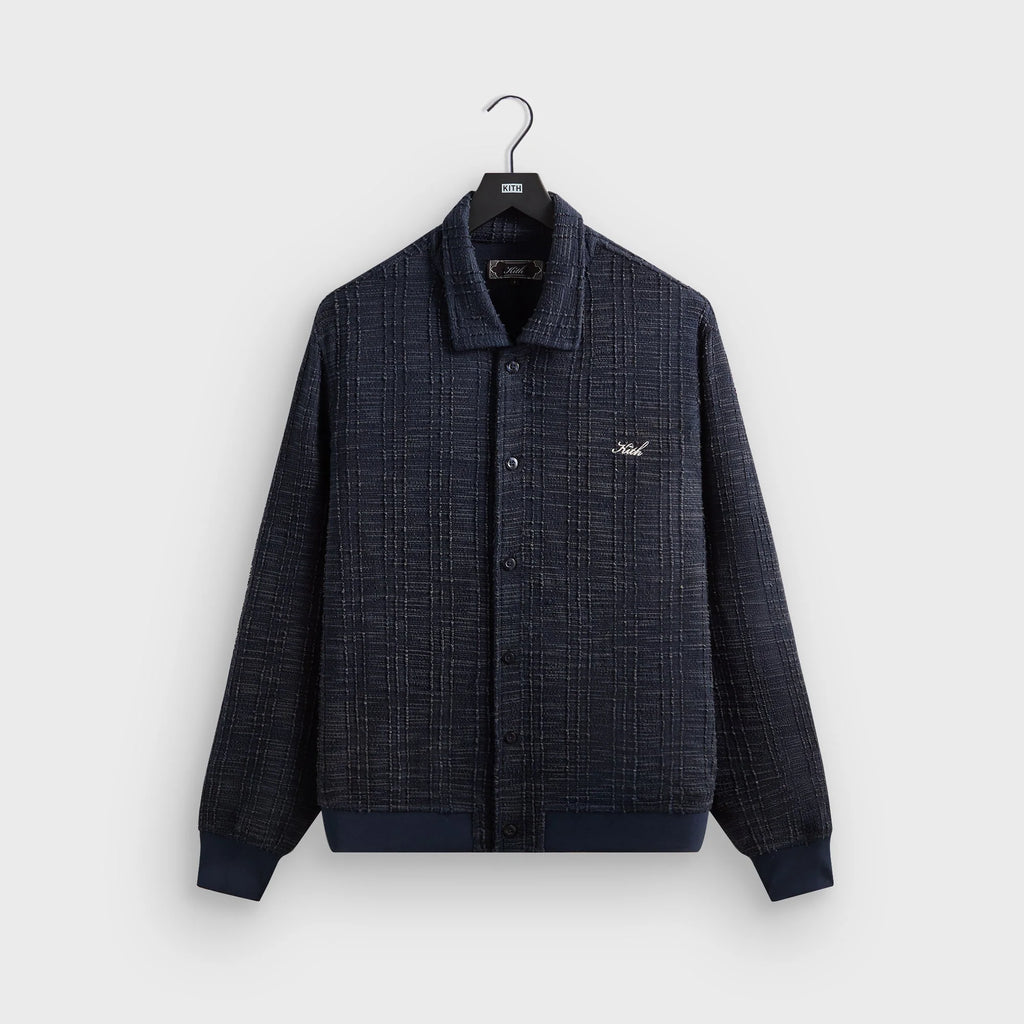 Kith High Twist Tweed Rhys Cardigan - Nocturnal