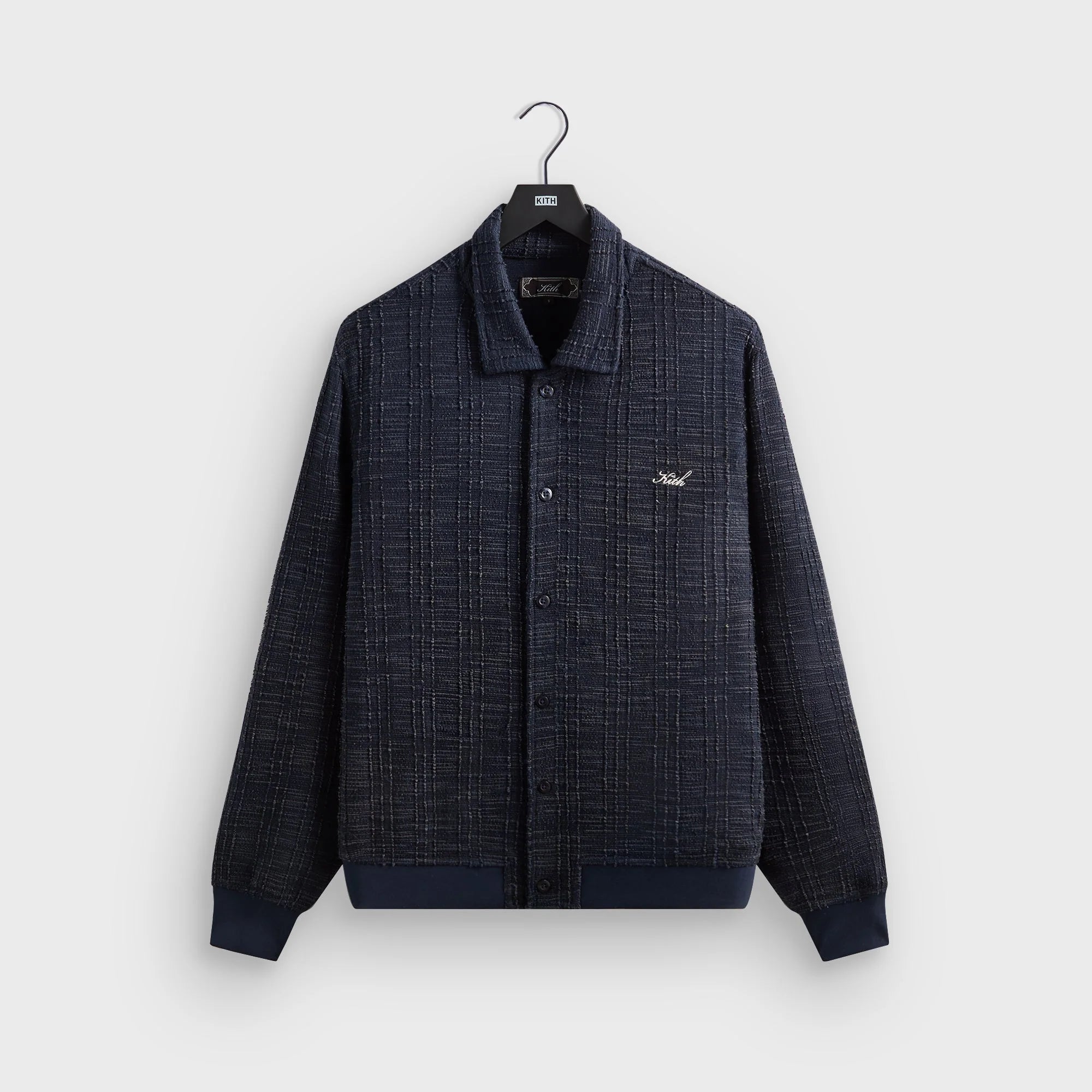 Kith High Twist Tweed Rhys Cardigan - Nocturnal
