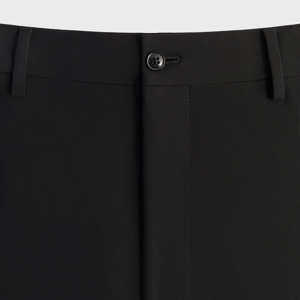 Giorgio Armani & Kith &Kin Milano Crepe Flat Front Trouser - Black