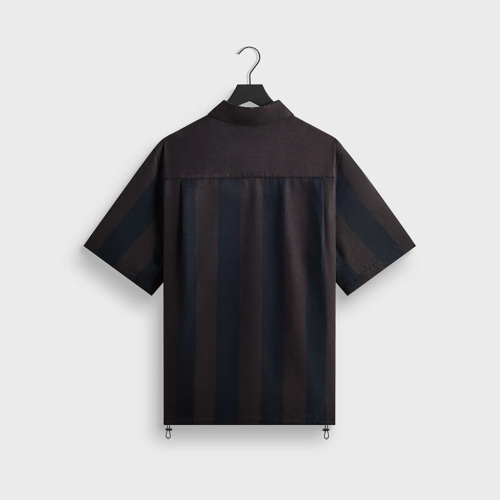 &Kin Montis Quarter Zip Faille Shirt - Cosmos