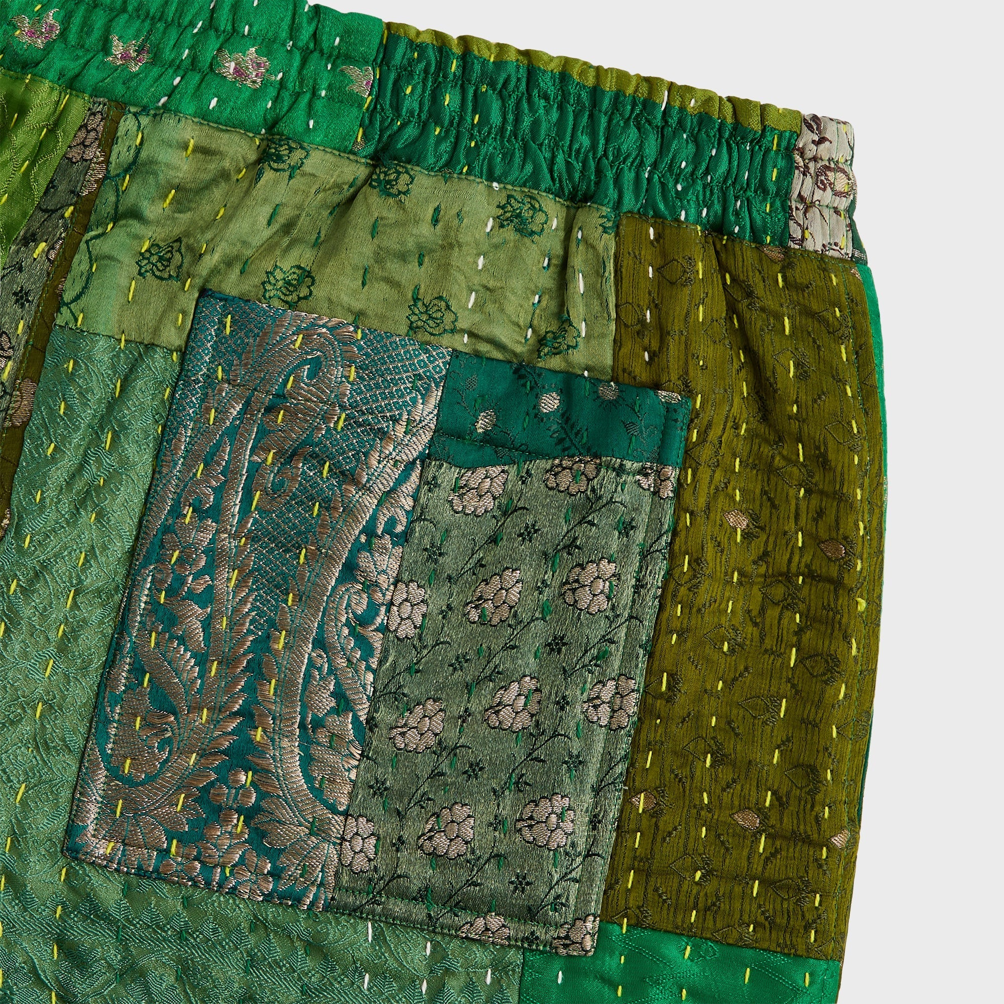 &Kin Tal Patchwork Short - Green / Multi