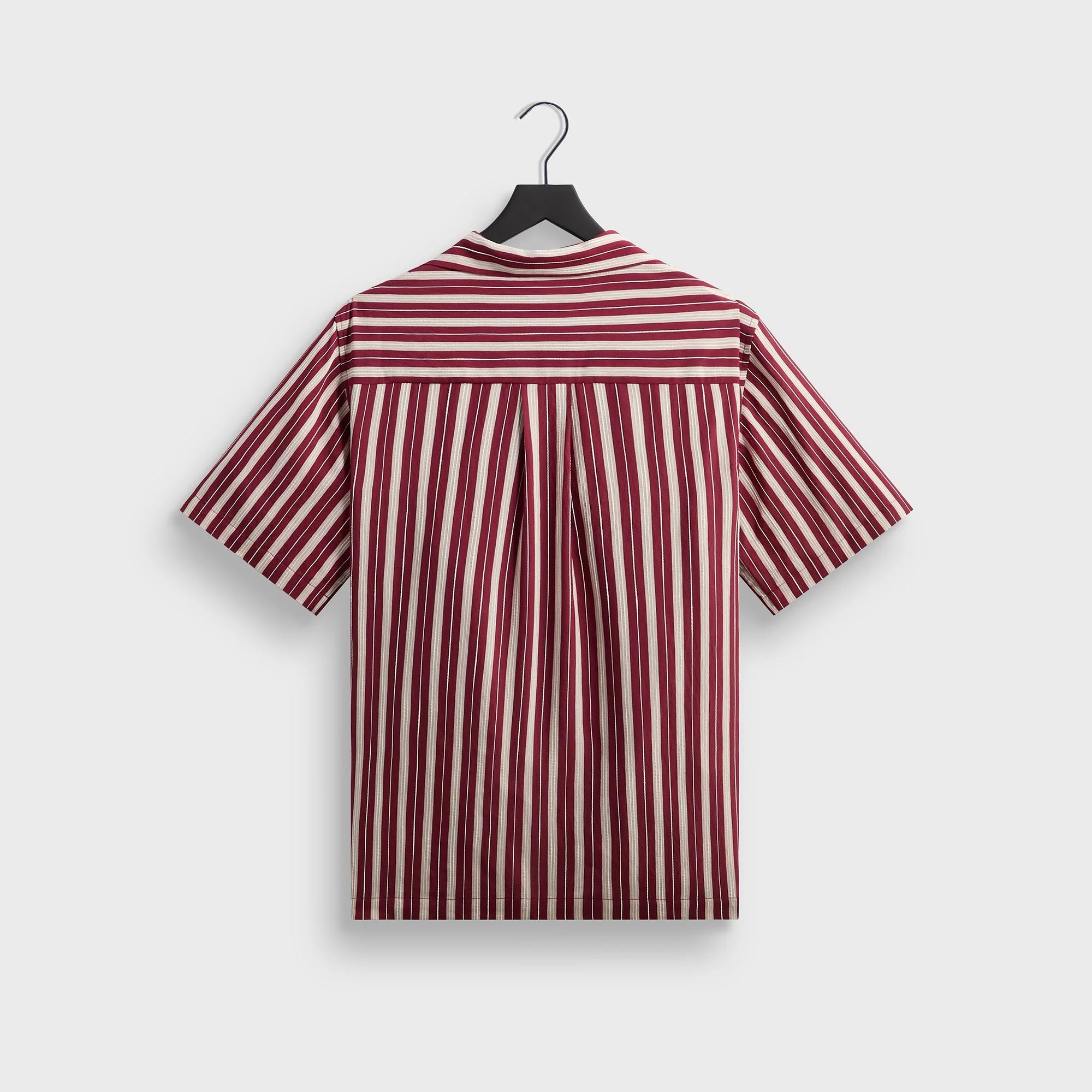 Kith Barre Stripe Thompson Camp Collar Shirt - Plum