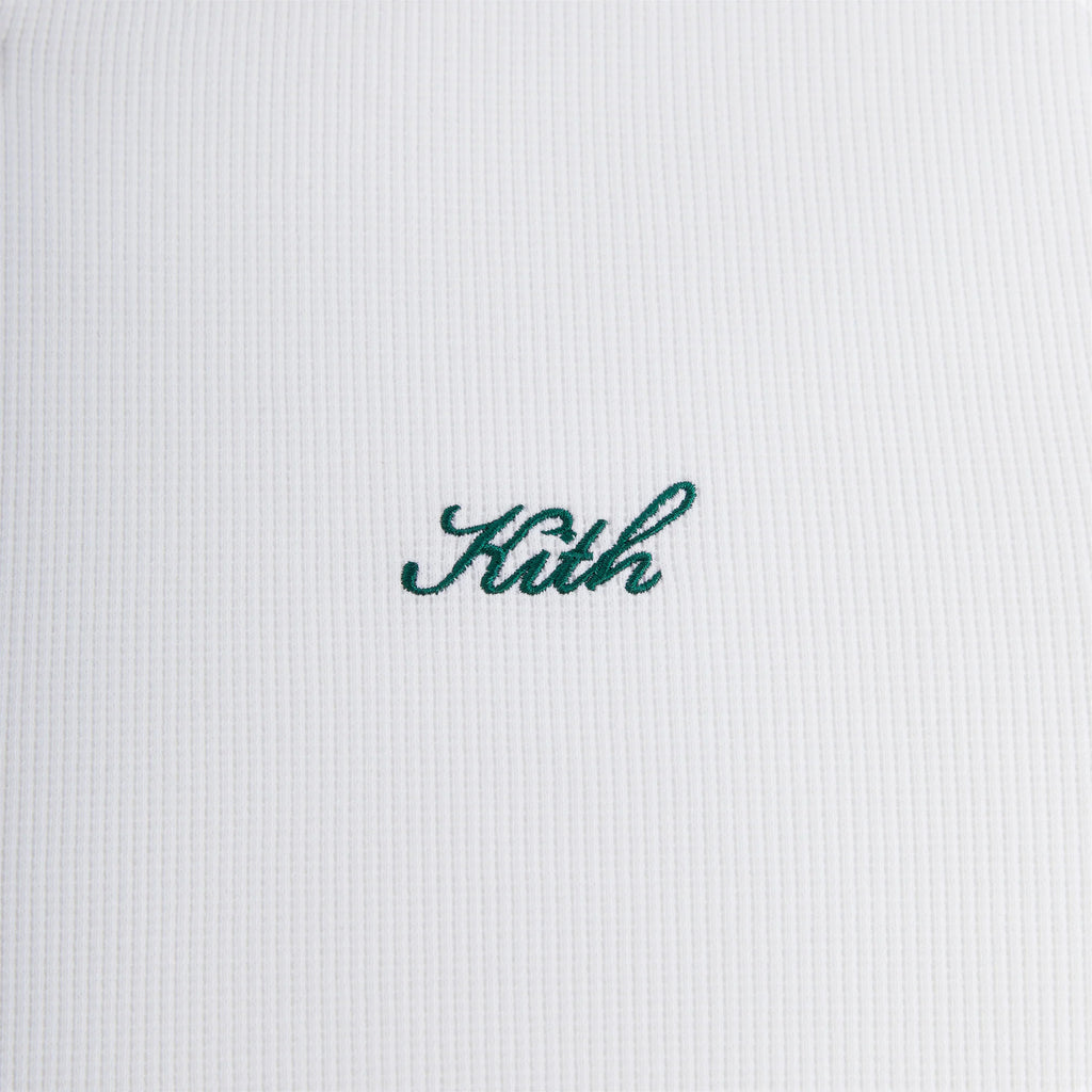 Kith Micro Waffle Drew Polo Shirt - White