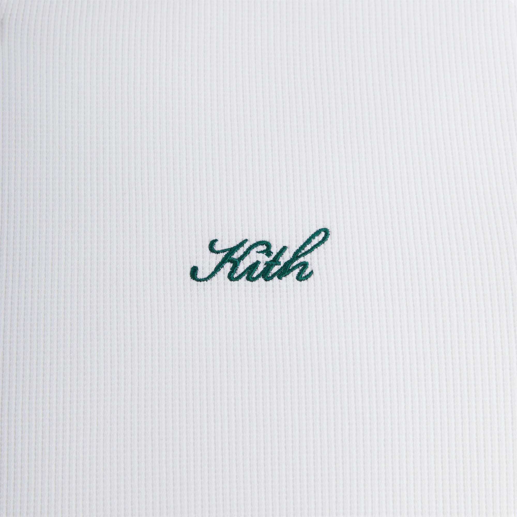 Kith Micro Waffle Drew Polo Shirt - White