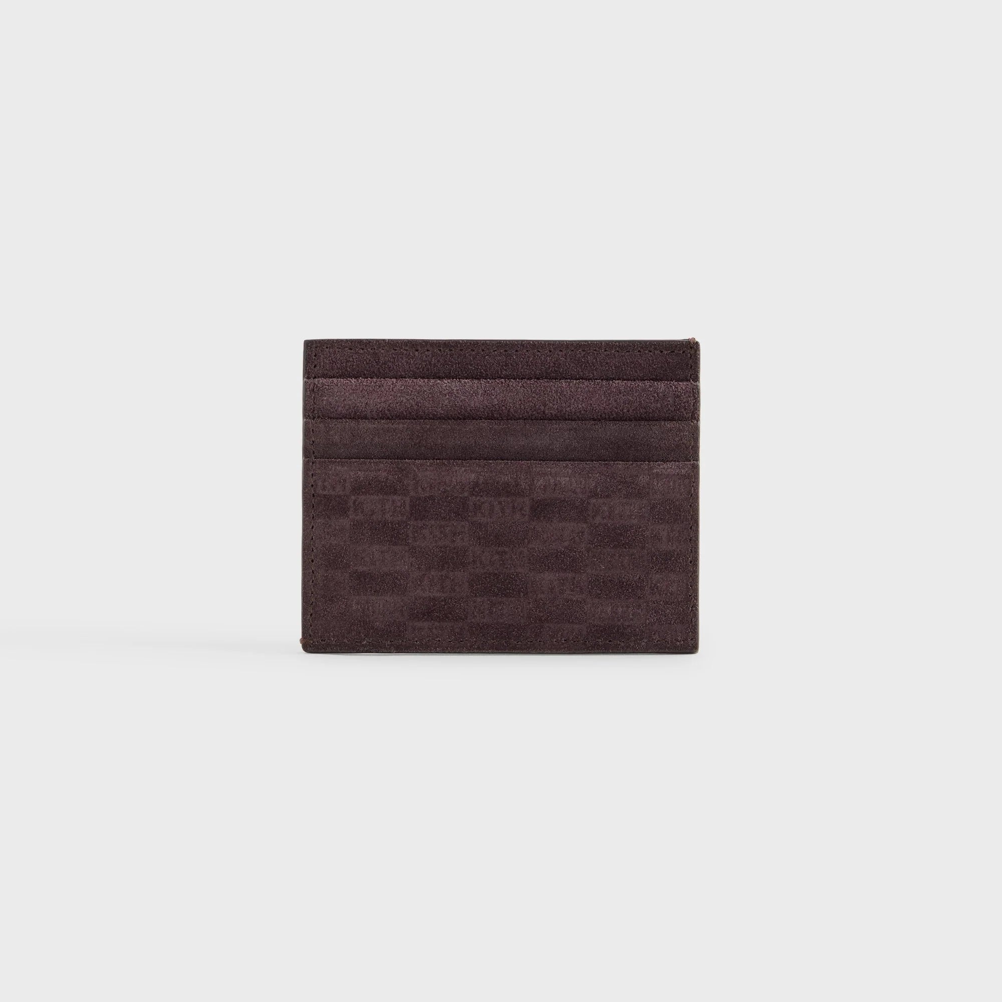 Kith Monogram Suede Card Holder - Incognito