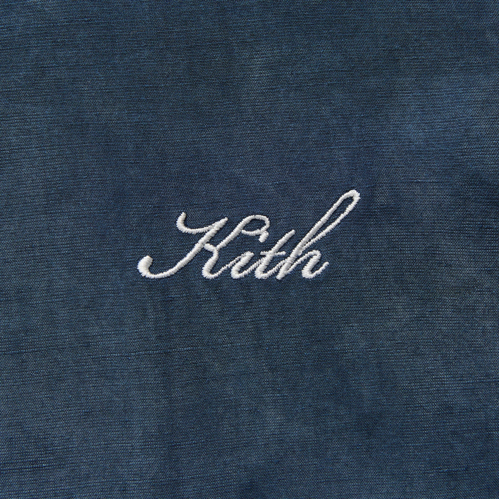 Kith Cupro Linen Thompson Camp Collar Shirt - Nocturnal