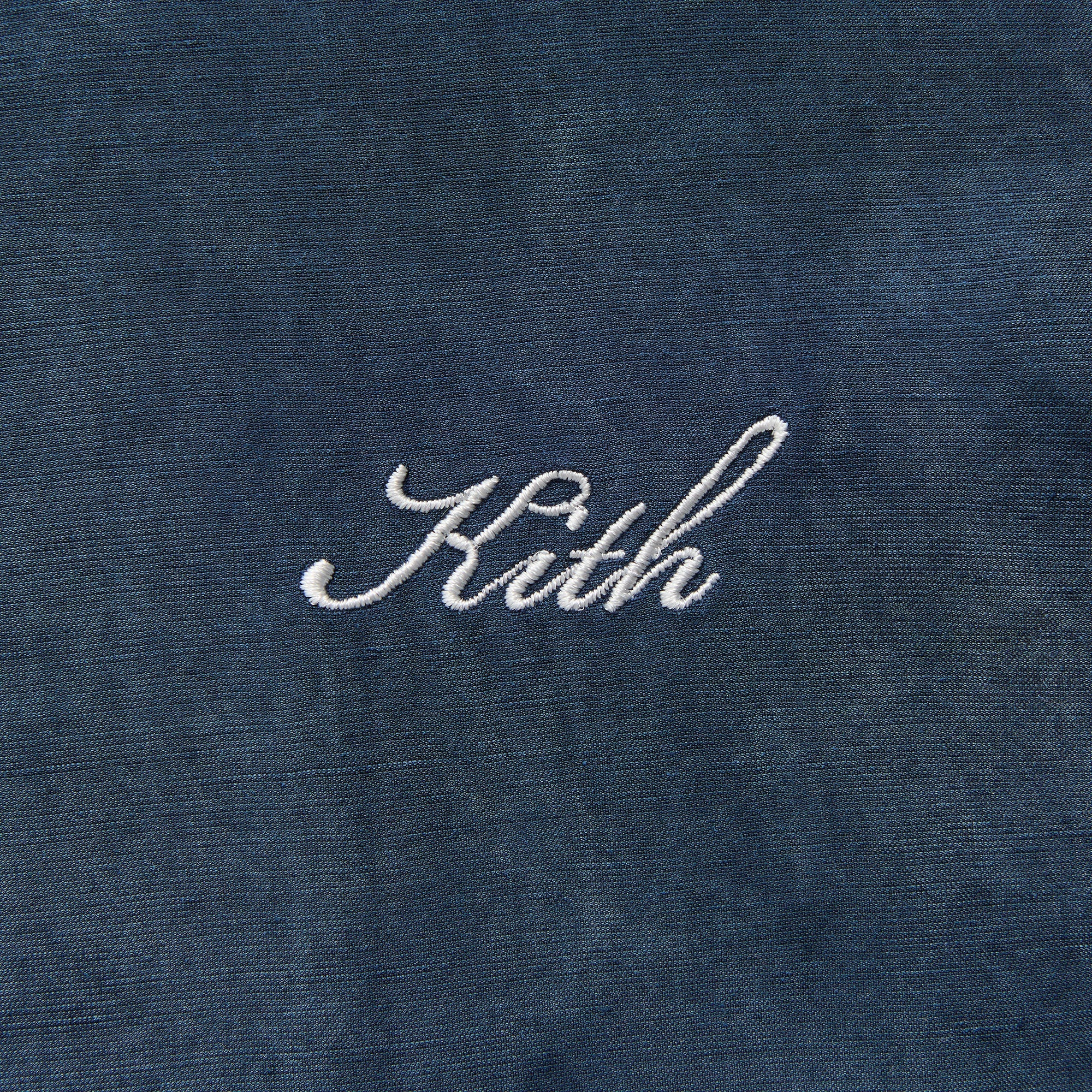 Kith Cupro Linen Thompson Camp Collar Shirt - Nocturnal