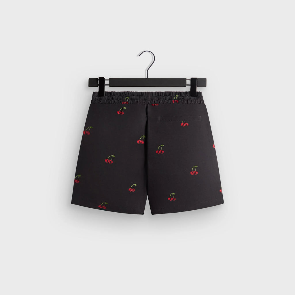 Kith Printed Cherry Cupro Linen Active Short - Black