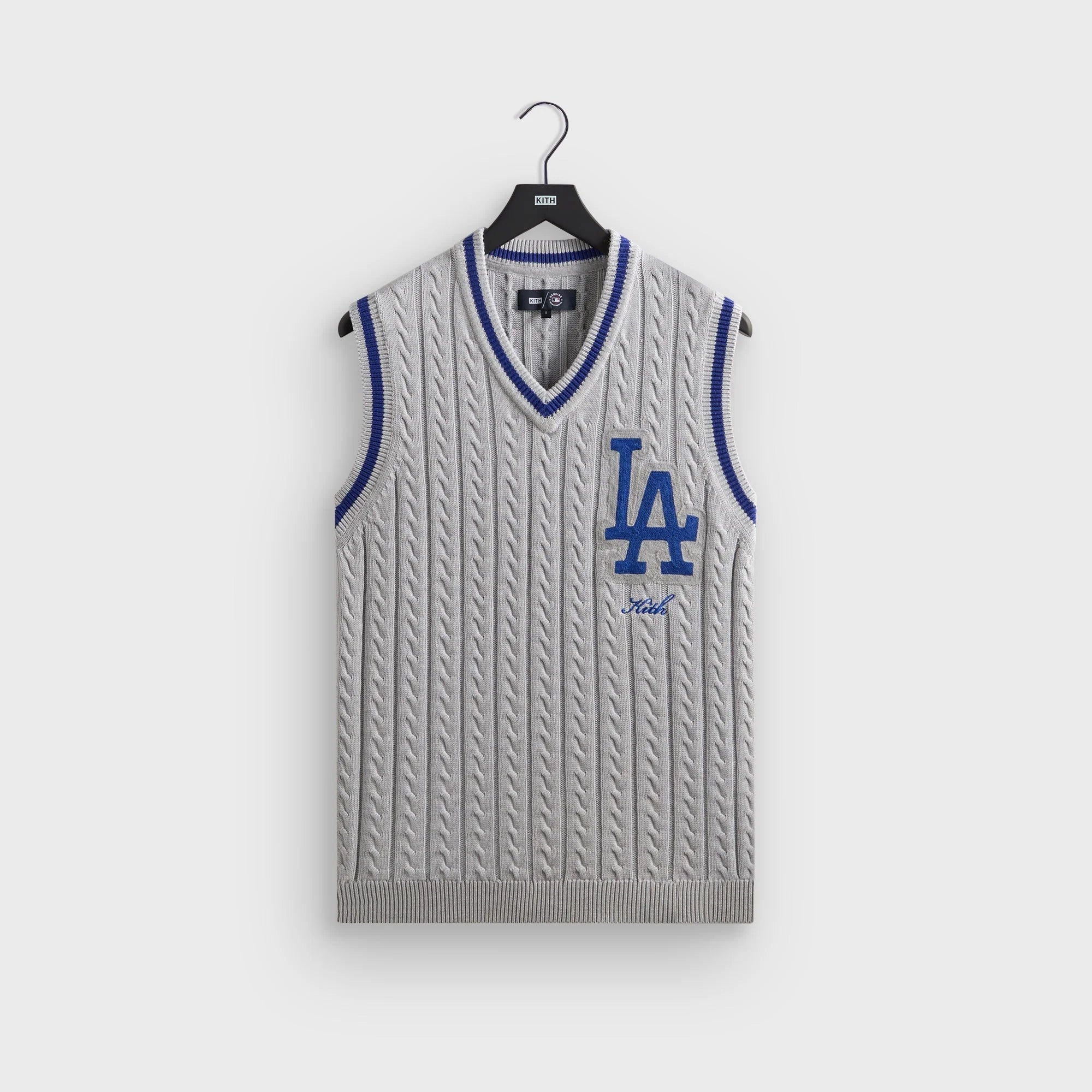 Kith for the Los Angeles Dodgers Aiken Vest - Light Heather Grey