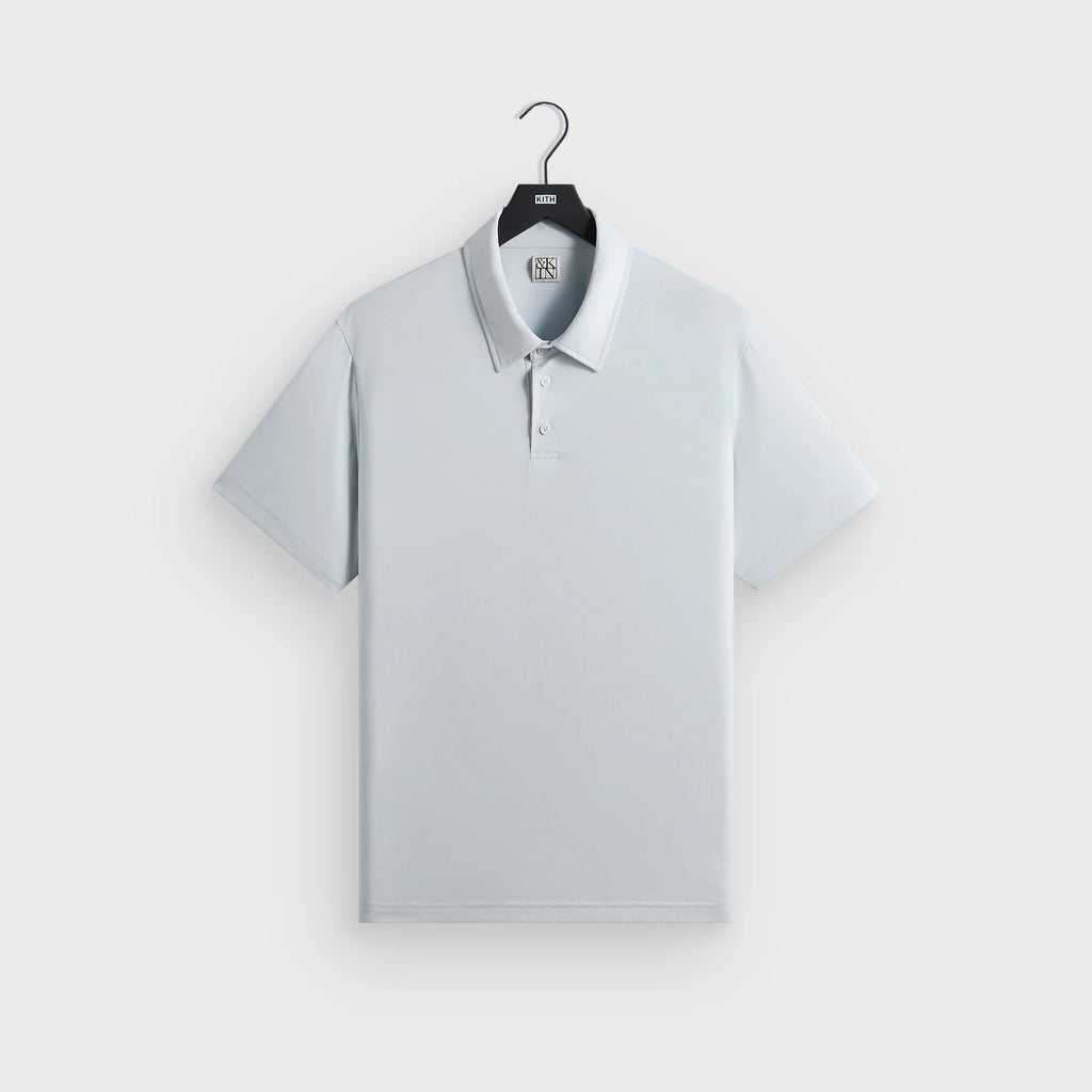 &Kin Soft Modal Blend Heathrow Polo - Light Indigo