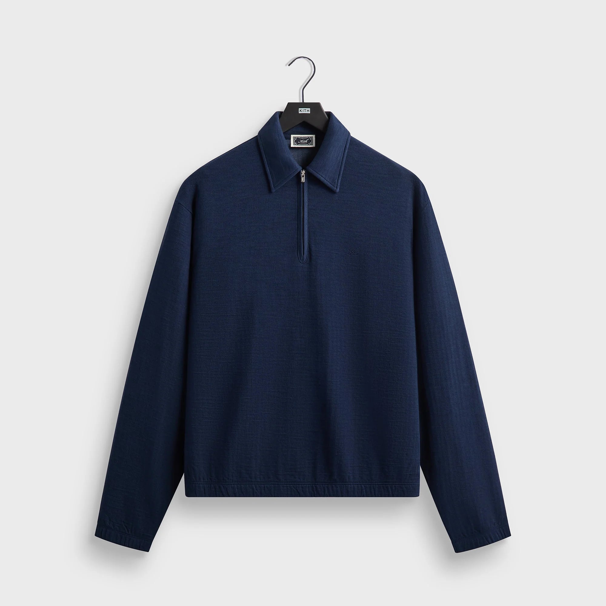 Kith Double Face Jersey Jace Polo - Nocturnal