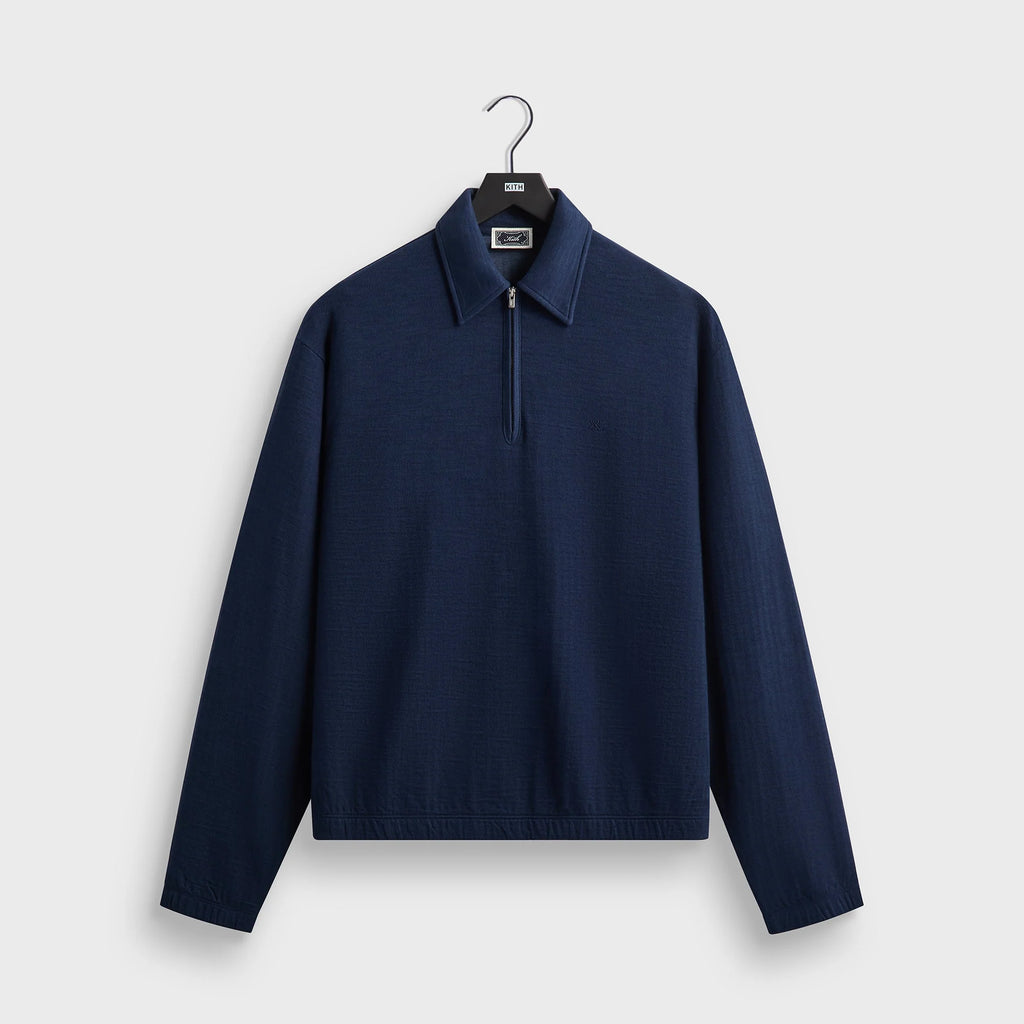 Kith Double Face Jersey Jace Polo - Nocturnal