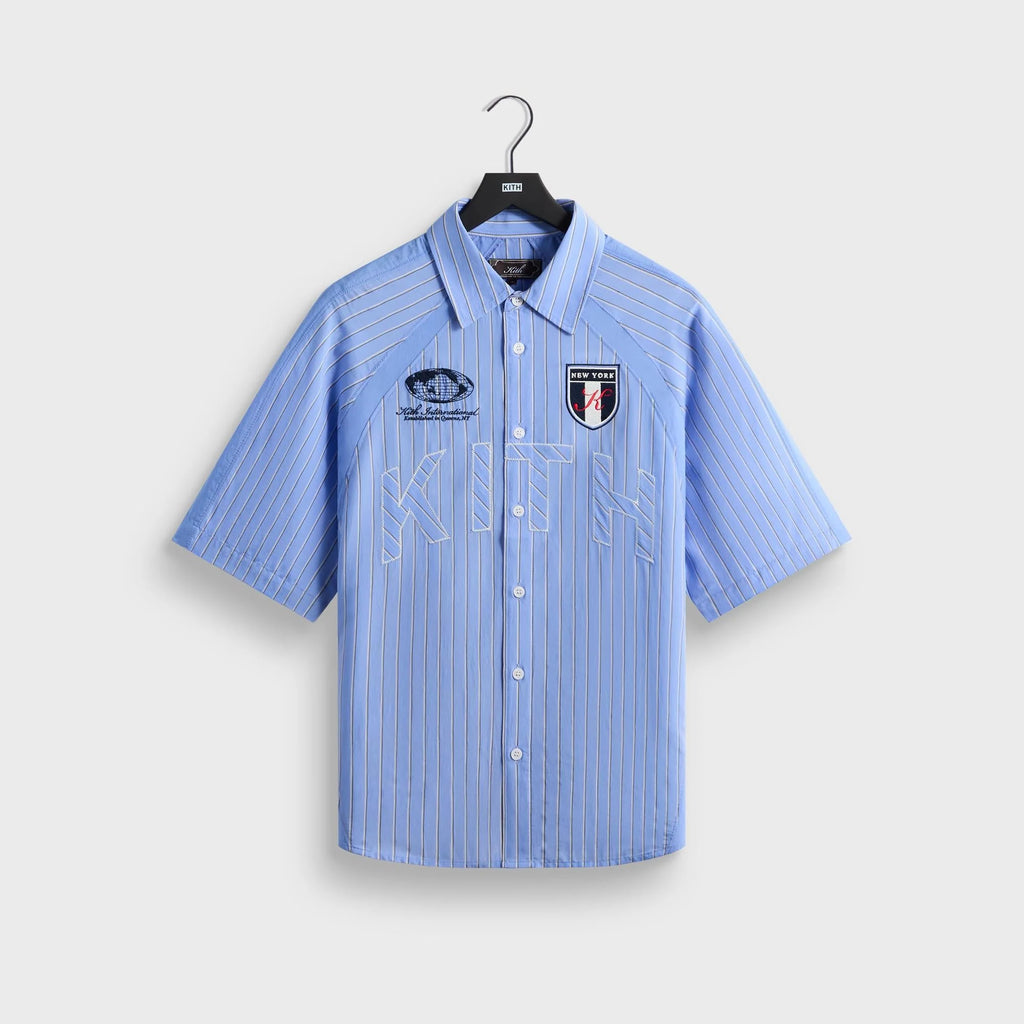 Kith Striped Poplin Shelton Shirt - Bliss