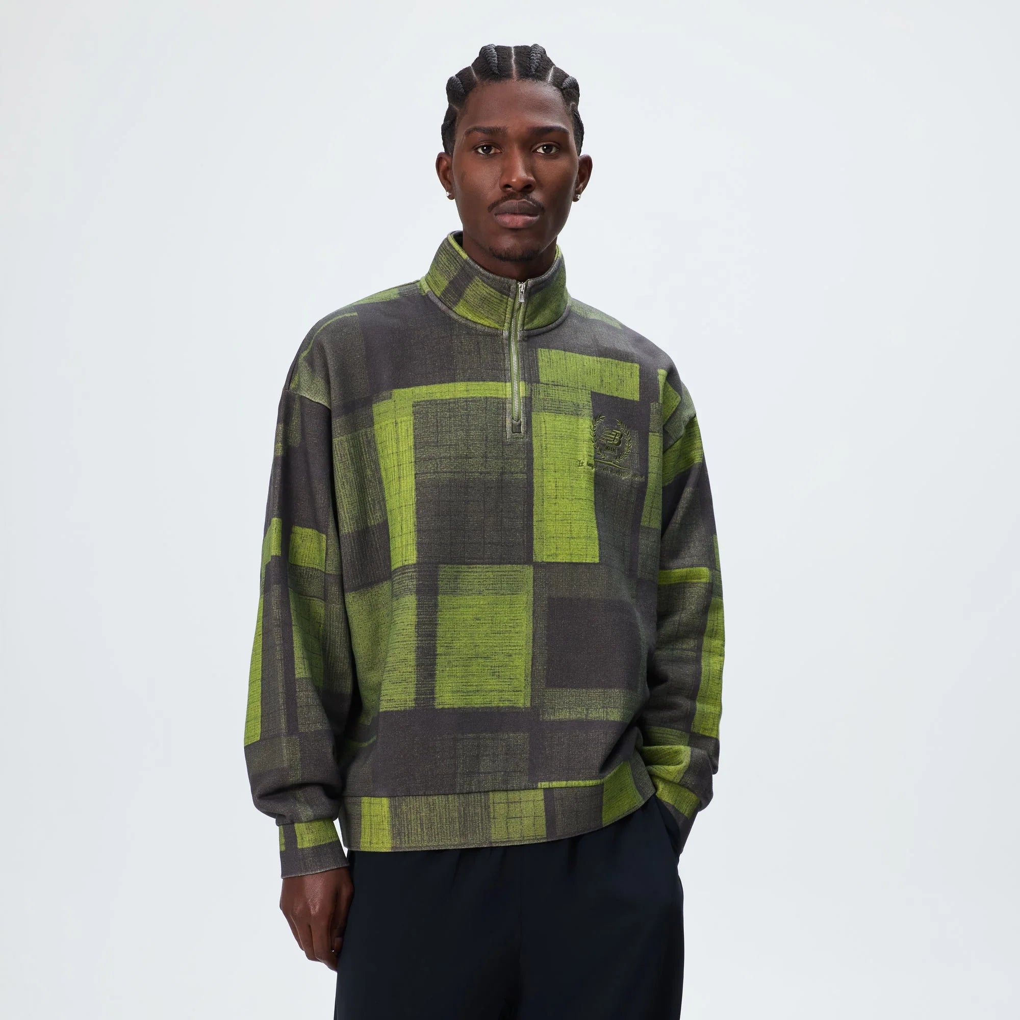 Kith & New Balance Woodblock Nelson Quarter Zip - Calliste