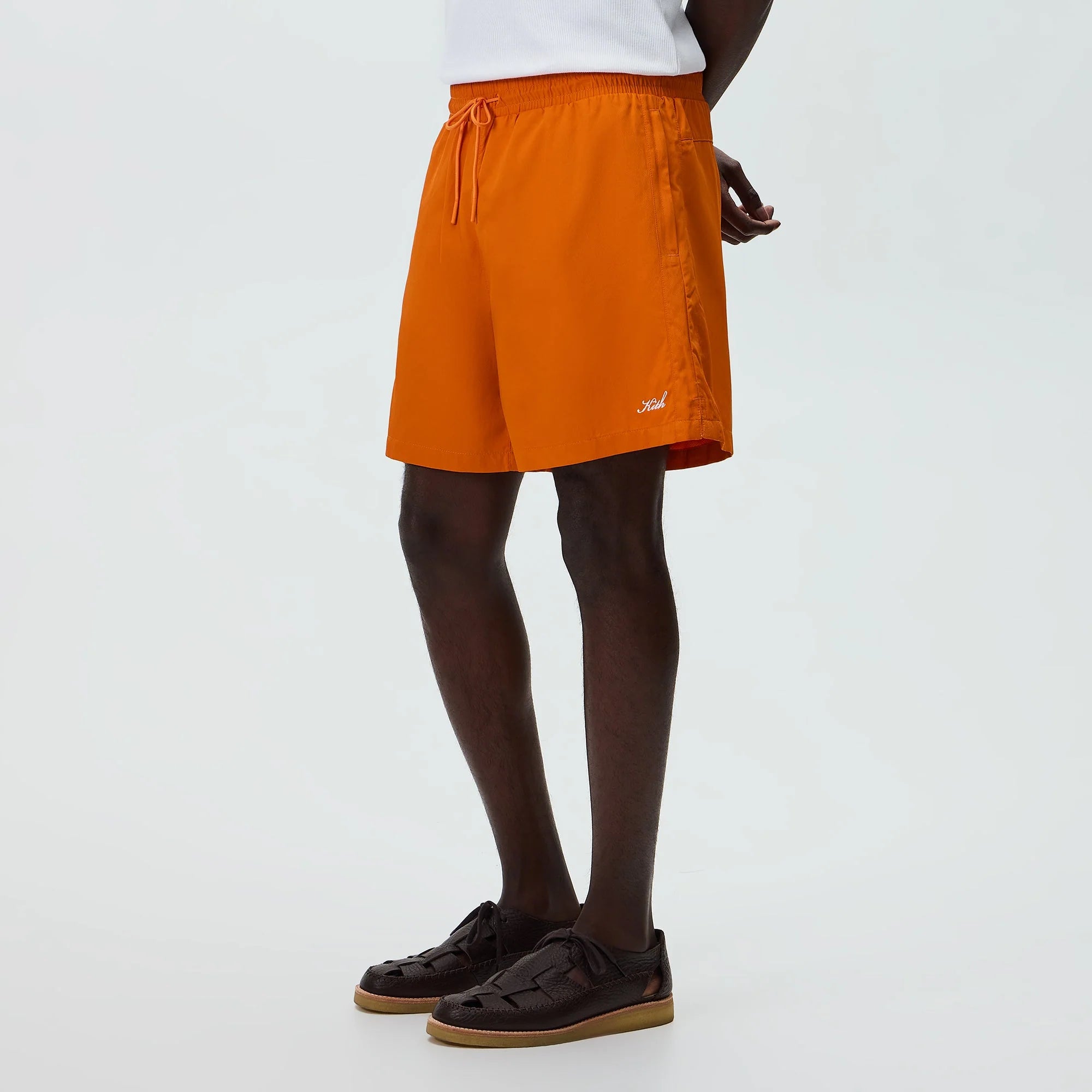 Kith Garment Washed Nylon Active Swim Short - Clementine
