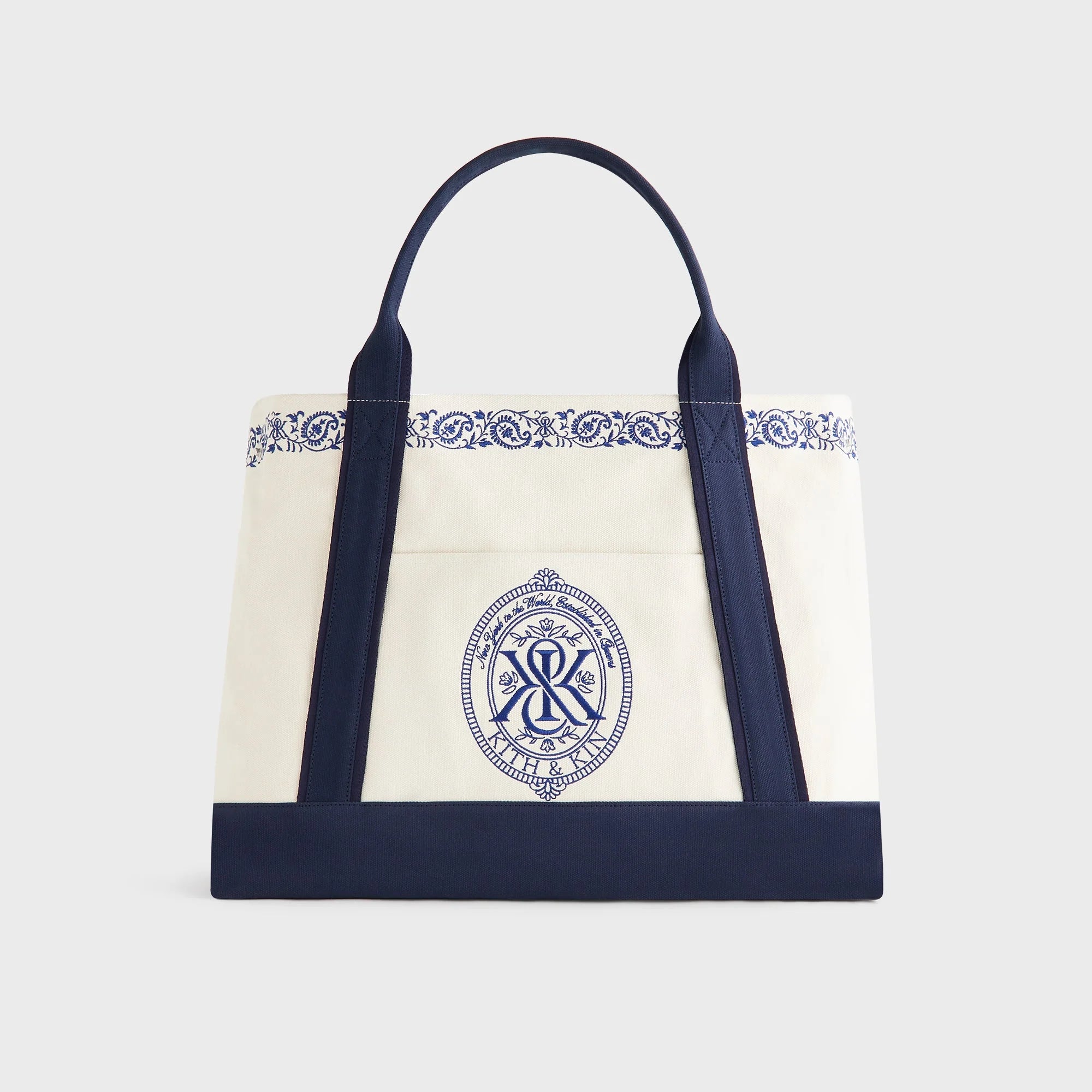 Kith Embroidered Canvas Tote Bag - Sandrift
