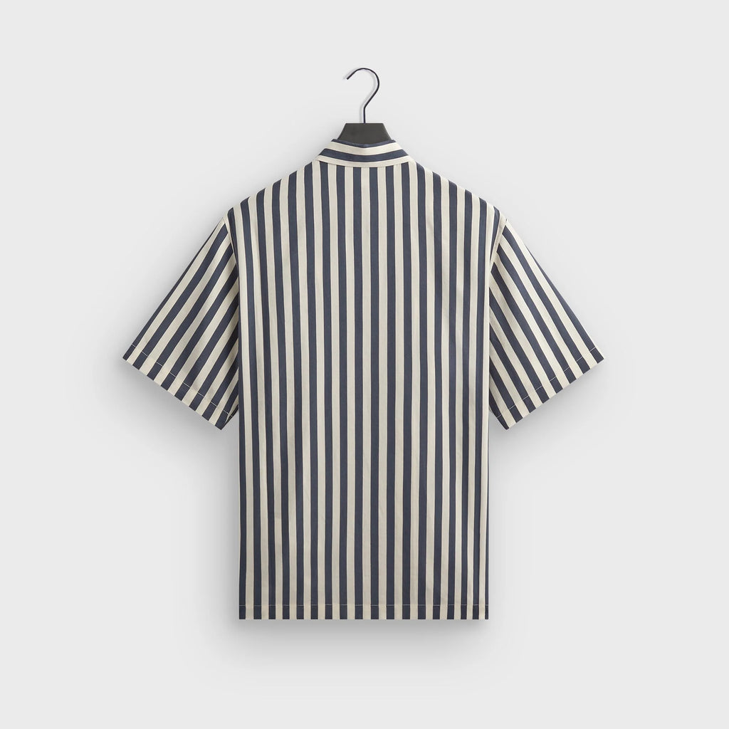 Kith Striped Thompson Camp Collar Shirt - Nocturnal