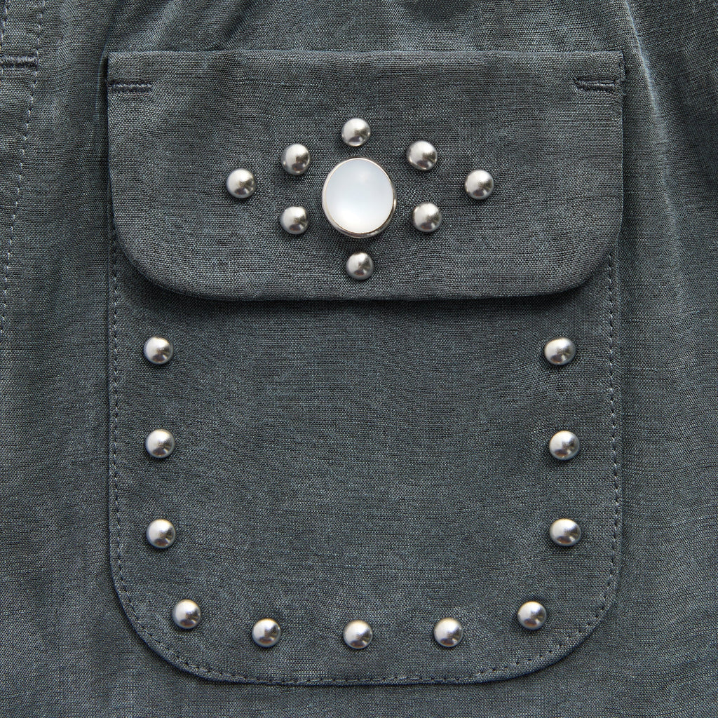 &Kin Cupro Linen Kellen Short - Somber