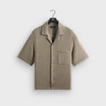 Kith Soft Woven Cropped Beckham Camp Collar Shirt - Folly
