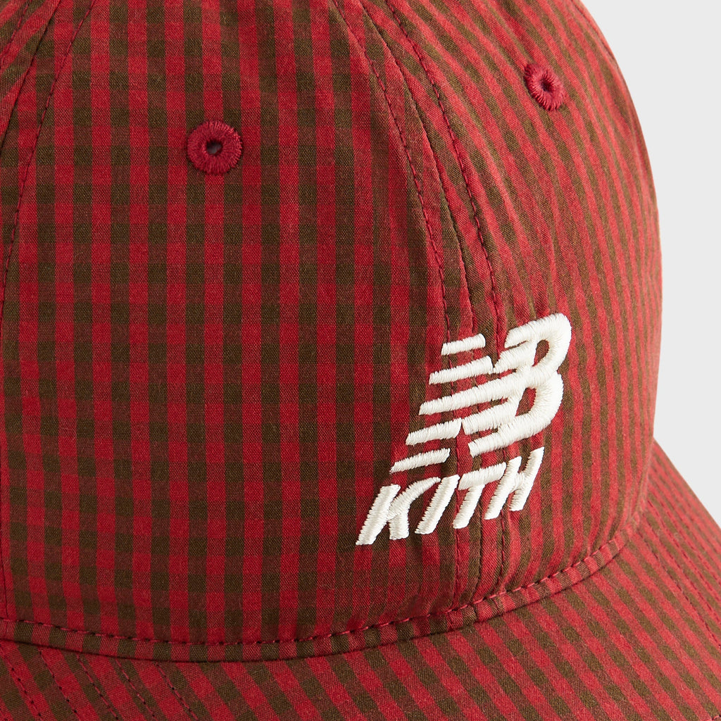 Kith & '47 for New Balance Classic Gingham Poplin Franchise LS Cap - Biking Red