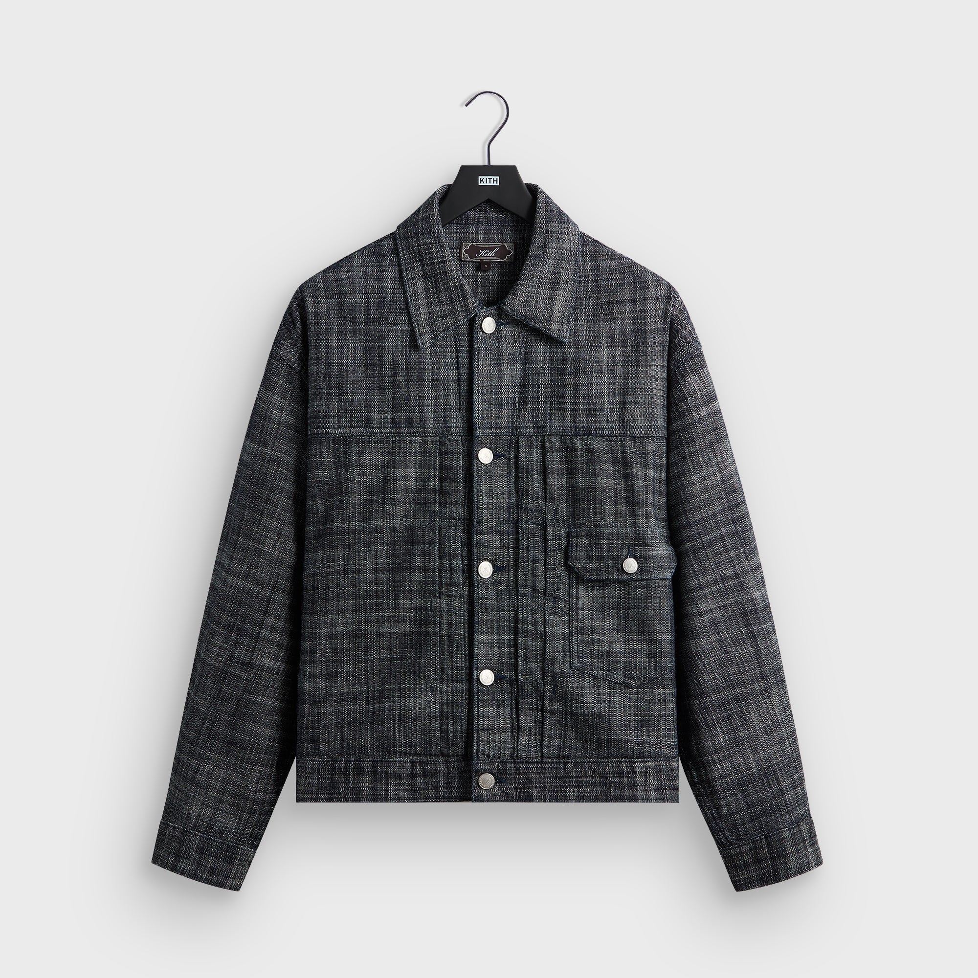 Kith Textured Indigo Alonzo Jacket - Dark Indigo