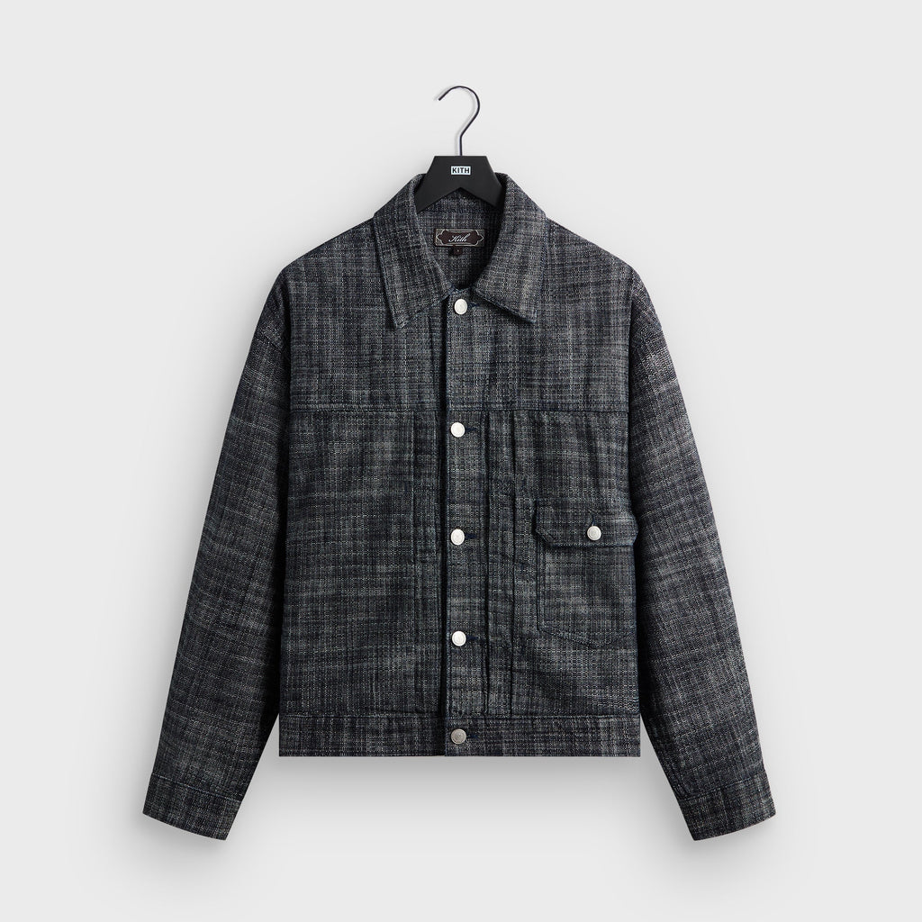 Kith Textured Indigo Alonzo Jacket - Dark Indigo