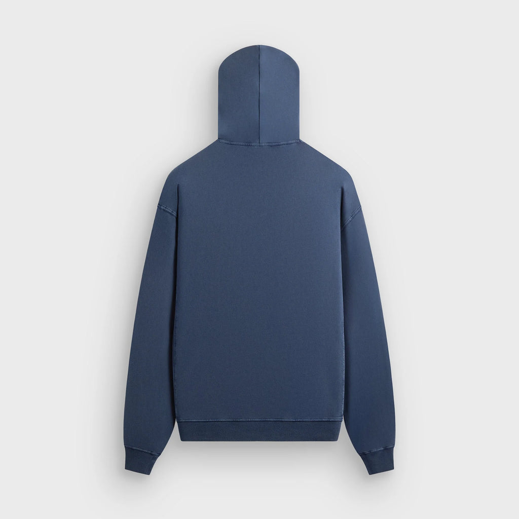 Kith Indigo Micro Fleece Williams III Hoodie - Dark Indigo