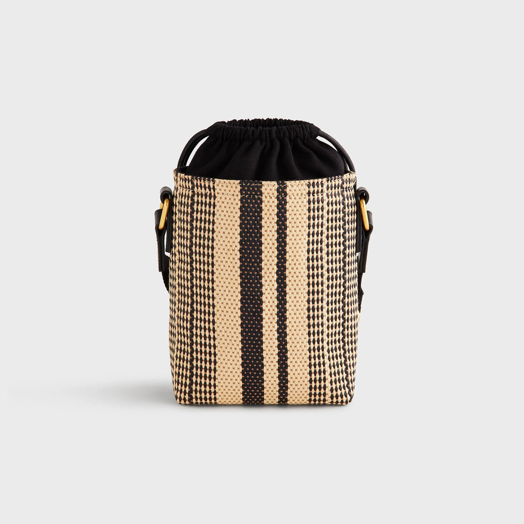 Kith Striped Raffia Drawstring Pouch - Radiant