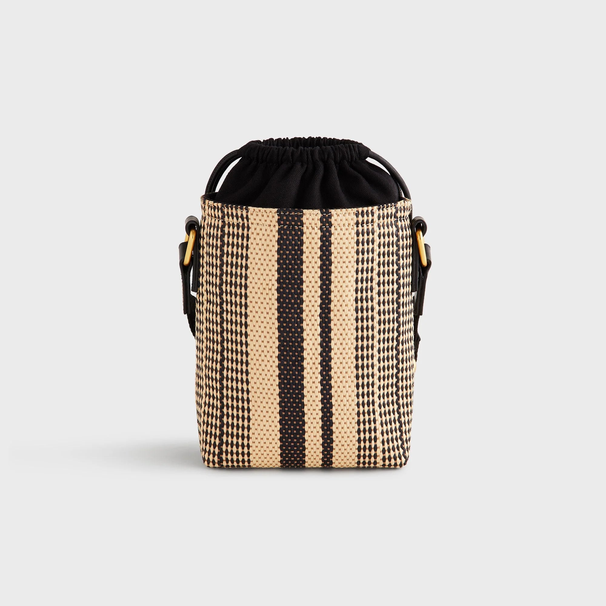 Kith Striped Raffia Drawstring Pouch - Radiant