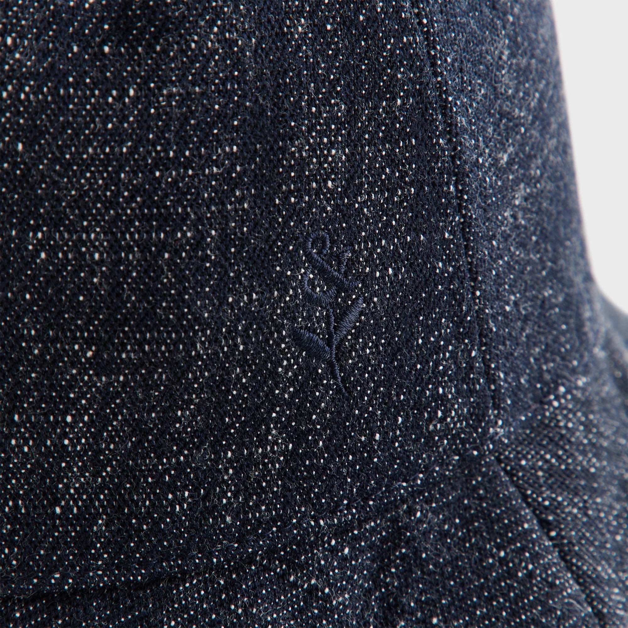 &Kin Wool Denim Dawson Bucket Hat - Blue Navy