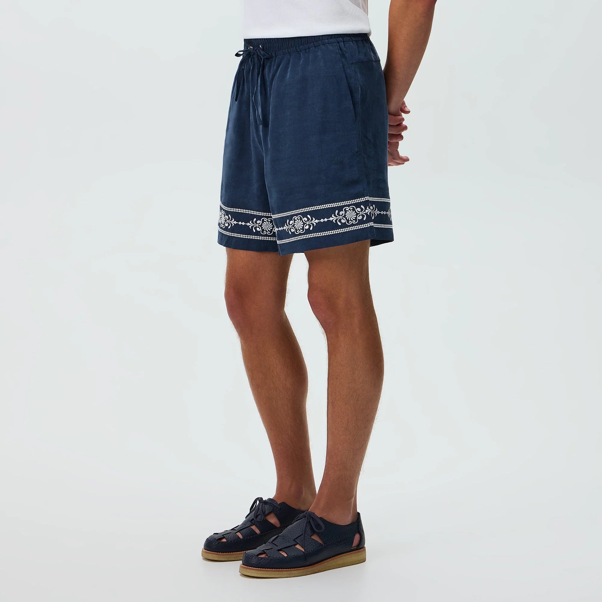 Kith Cupro Linen Cedar Short - Nocturnal