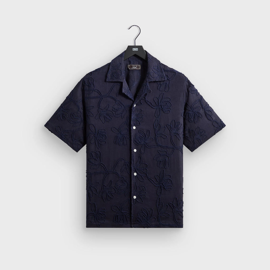 Kith Corded Floral Thompson Camp Collar Shirt - Nocturnal