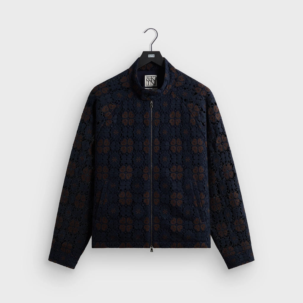 &Kin Retro Floral Lace Eddy Jacket - Cosmos