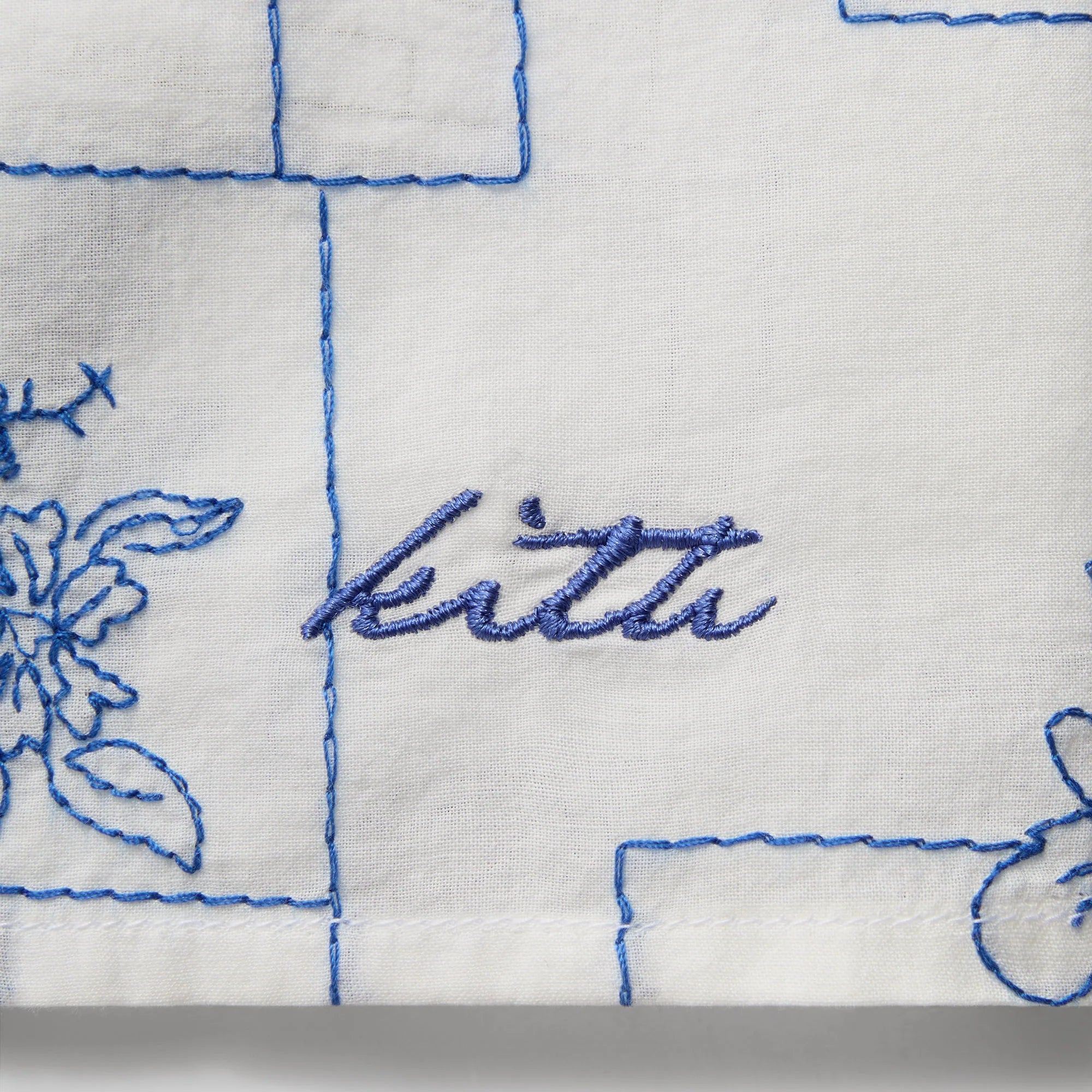 Kith Embroidered Cotton Voile Gianni Shirt - White