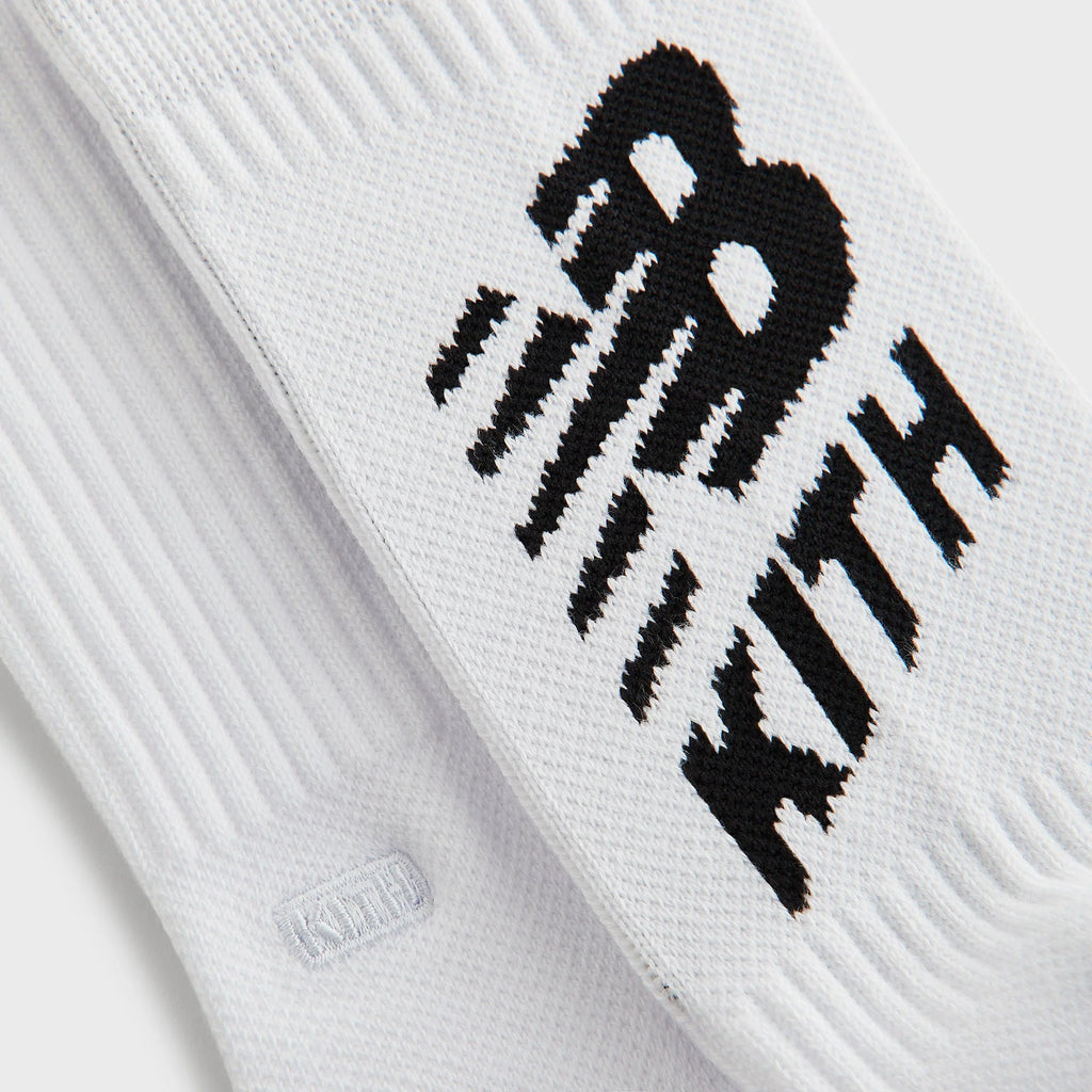 Kith & New Balance Big Logo Crew Socks - White