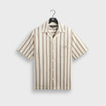 Kith Textured Stripe Thompson Camp Collar Shirt - Sandalwood