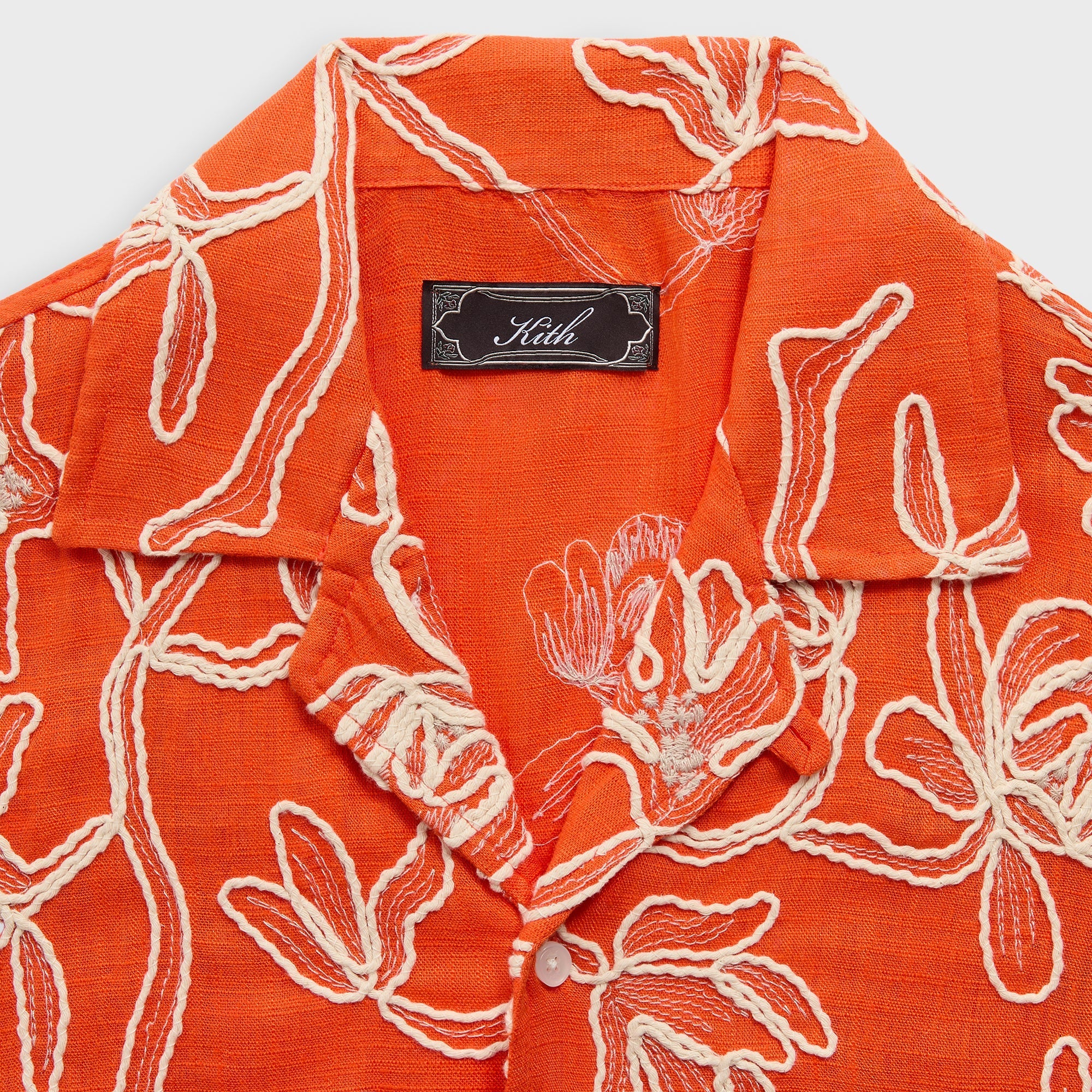 Kith Corded Floral Thompson Camp Collar Shirt - Inferno