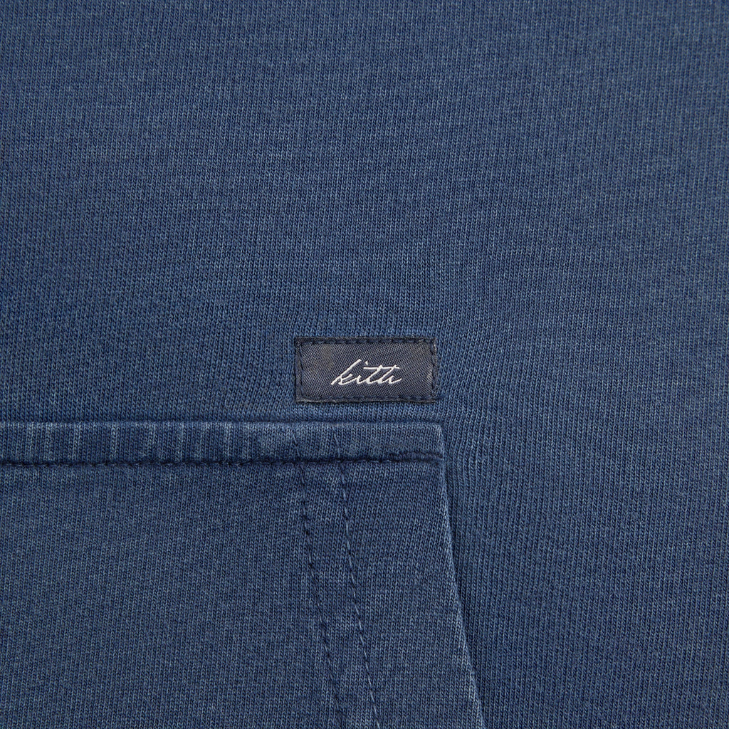 Kith Indigo Micro Fleece Williams III Hoodie - Dark Indigo