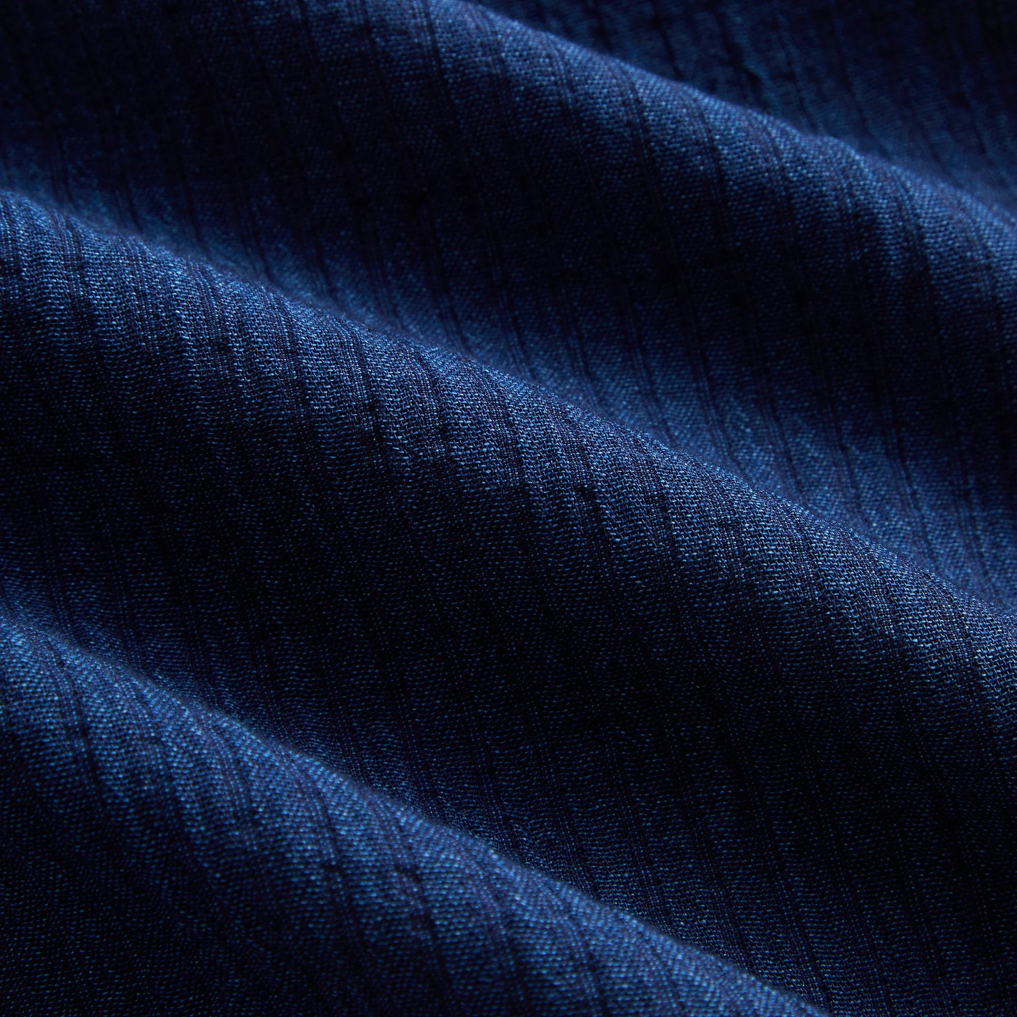 Kith Indigo Seersucker Daley Shirt - Dark Indigo