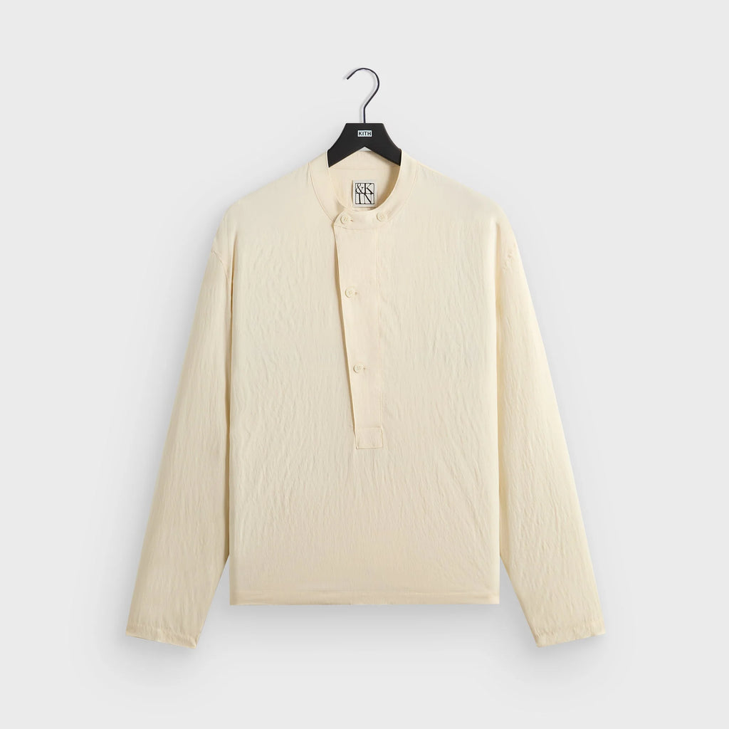 &Kin Wrinkle Cupro Leven Shirt - Sandrift