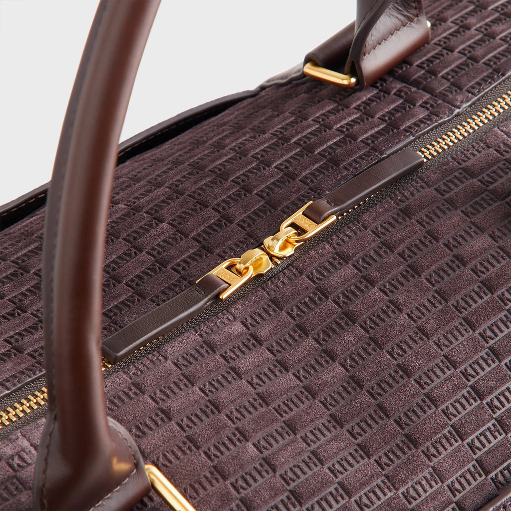 Kith Monogram Suede Traveler K55 Bag - Incognito