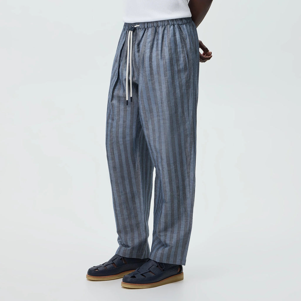 Kith Spun Silk Linen Stripe Idris Pant - Guide