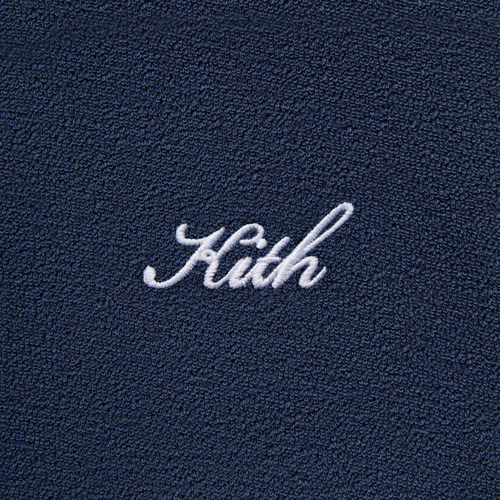 Kith Textured Towel Terry Heathrow Polo - Nocturnal