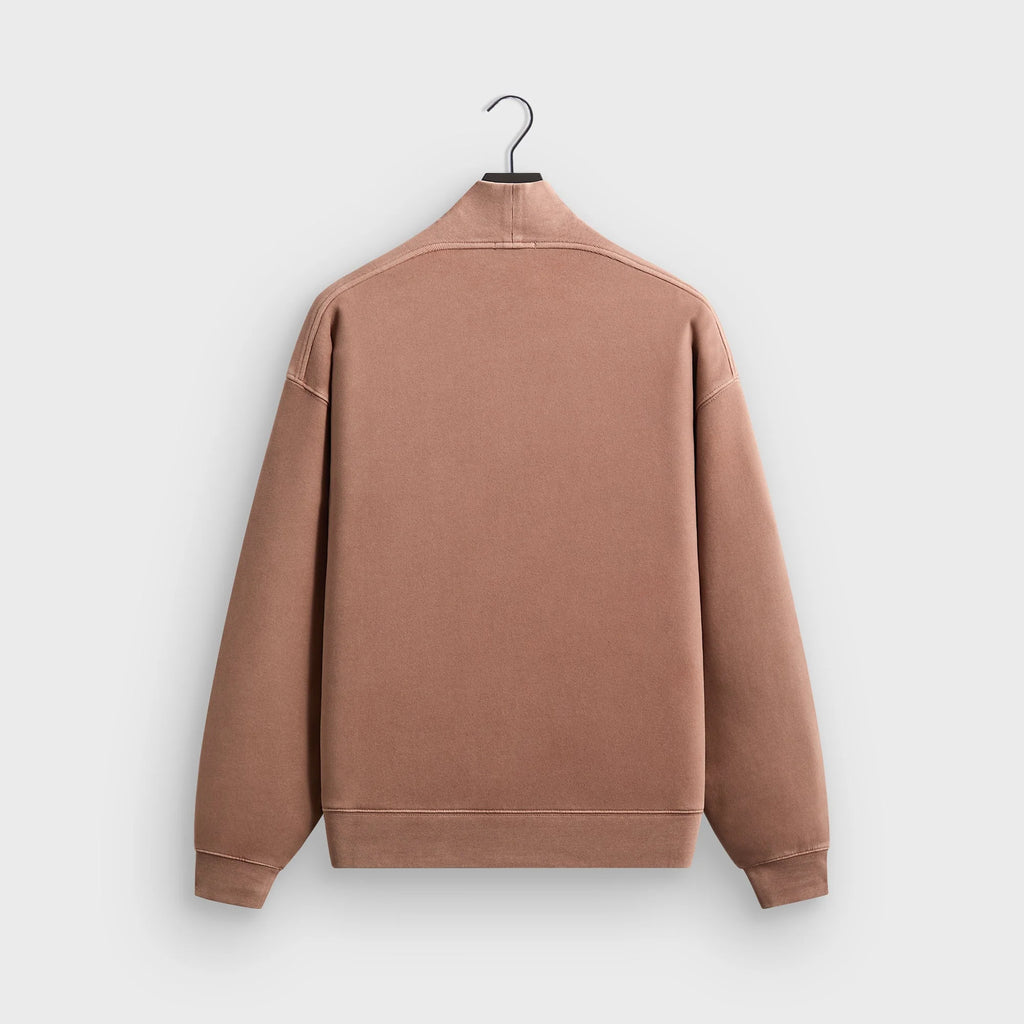Kith 101 Sueded Fleece Nelson Quarter Zip - Dusty Mauve