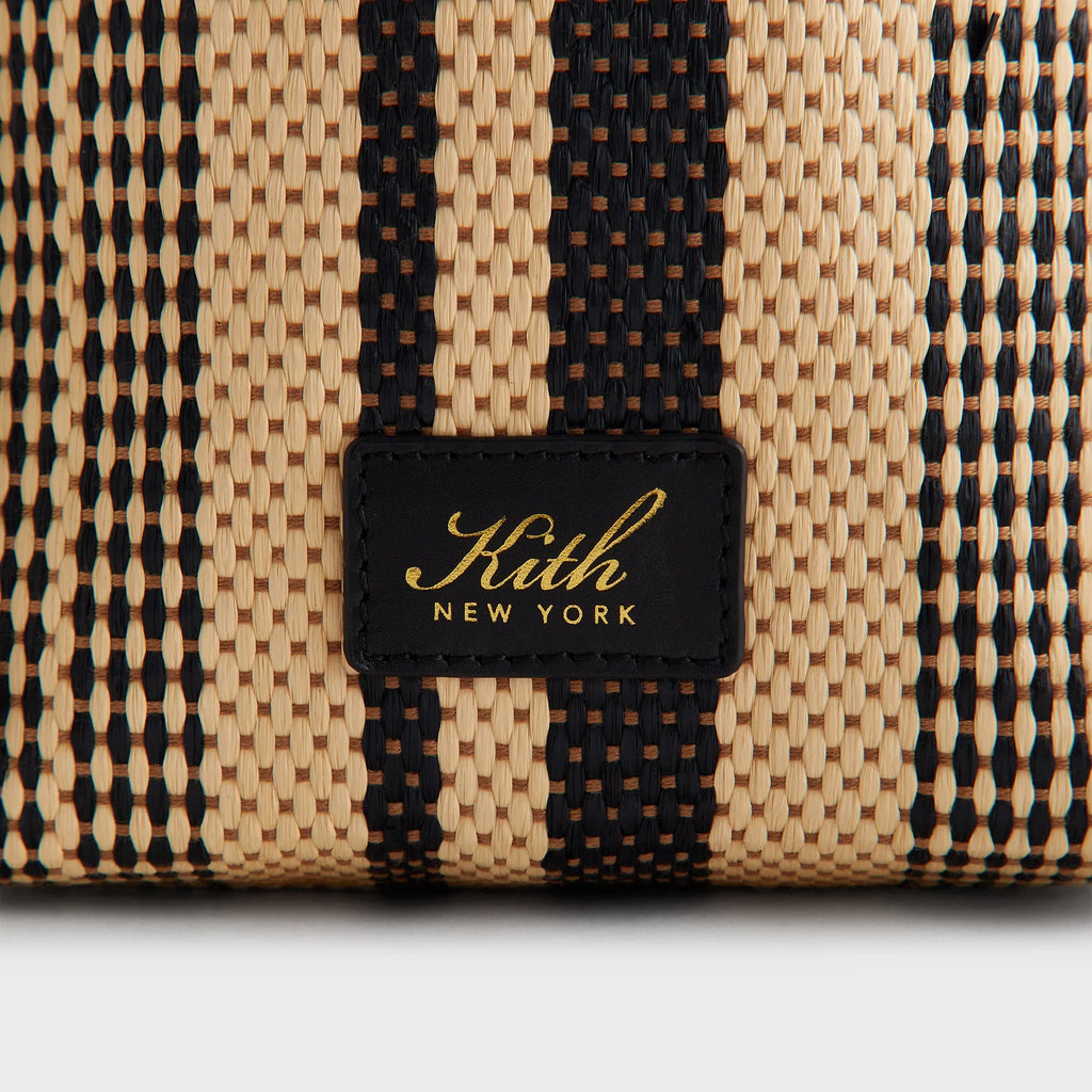 Kith Striped Raffia Drawstring Pouch - Radiant