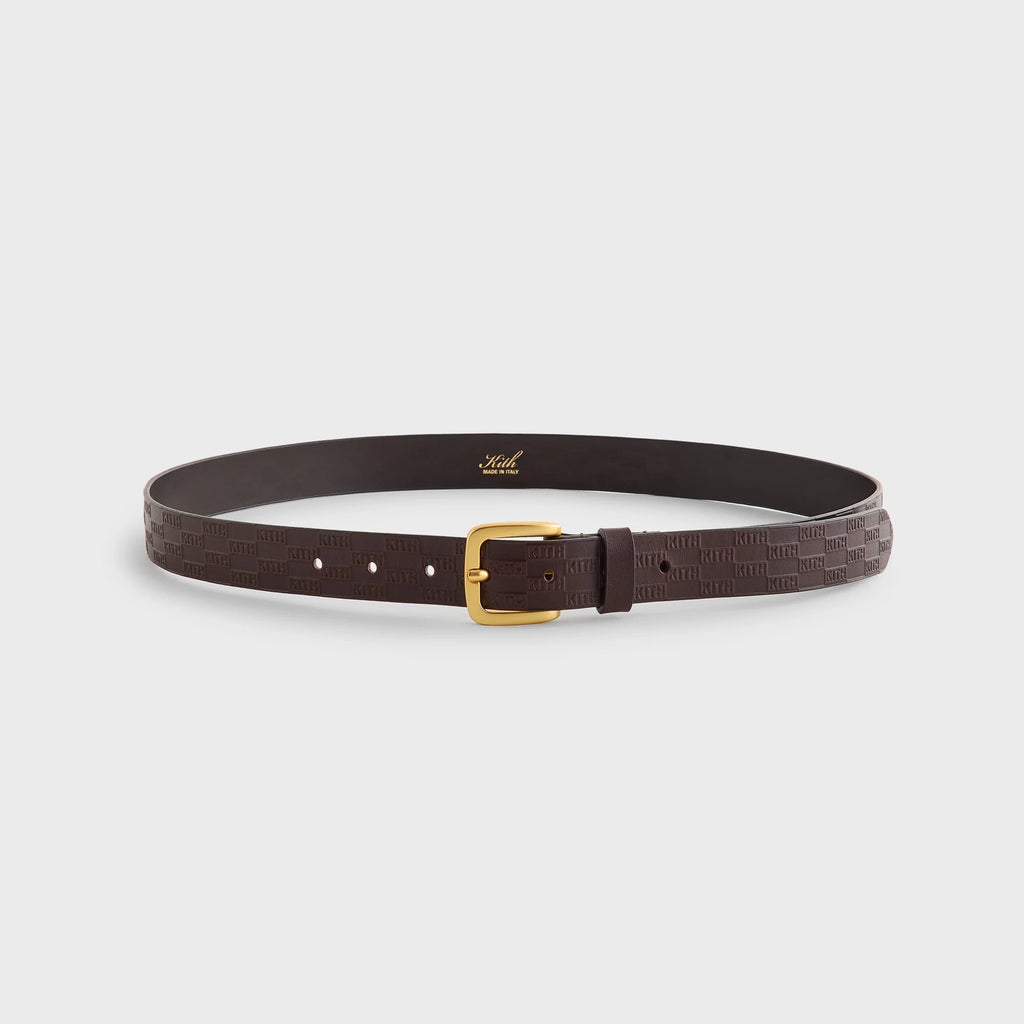 Kith Monogram Vachetta Leather Belt - Incognito